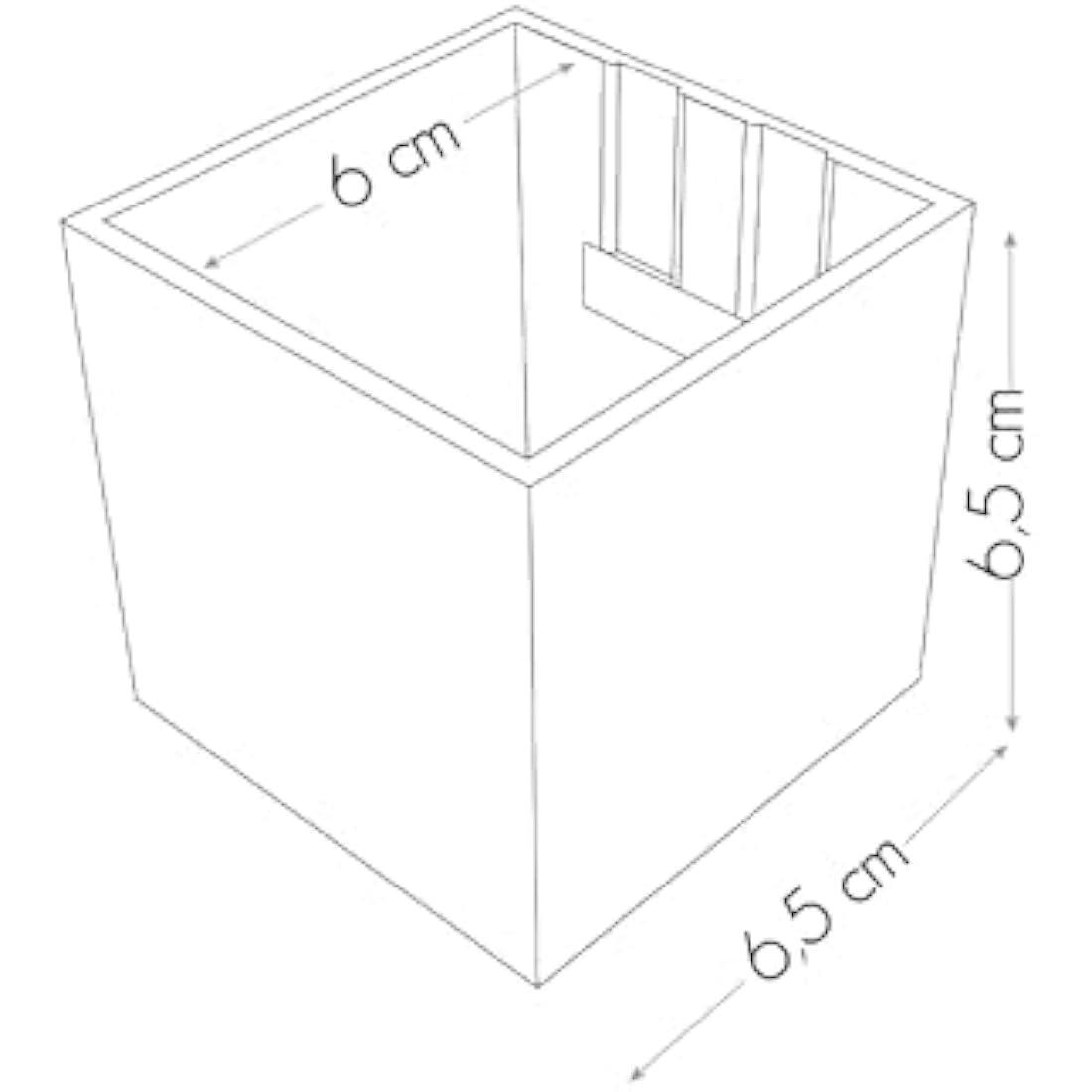 KalaMitica Magnetic Storage Cubes – Set of 3 Planter Pots for Walls