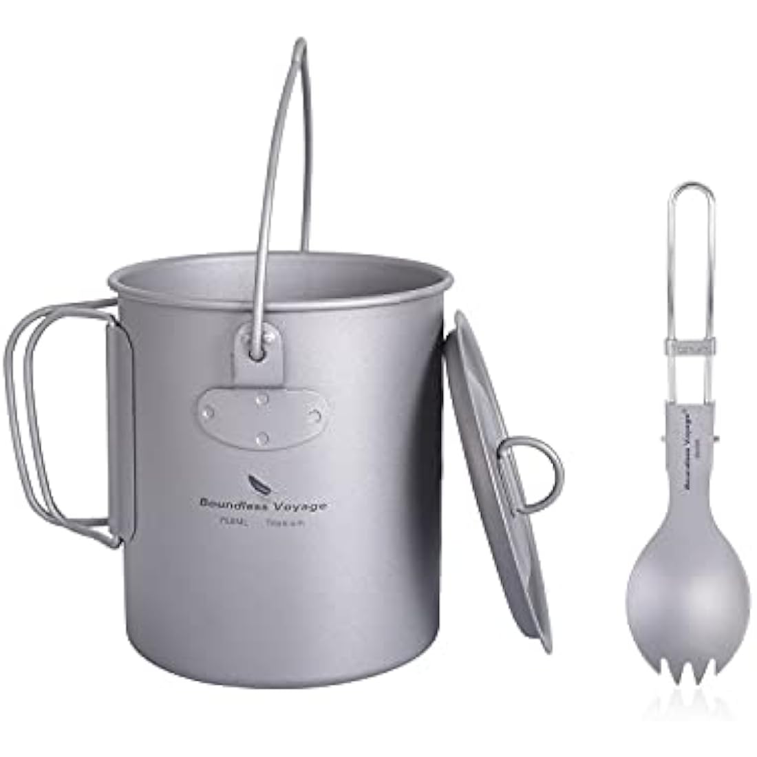Boundless Voyage 750ml Titanium Pot | Ultralight Camping Mug Set