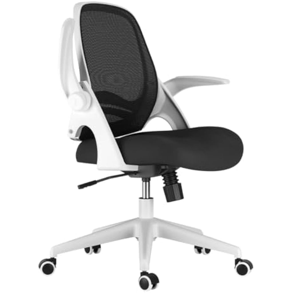Hbada Ergonomic Mesh Office Chair – Flip-up Arms & Compact Design