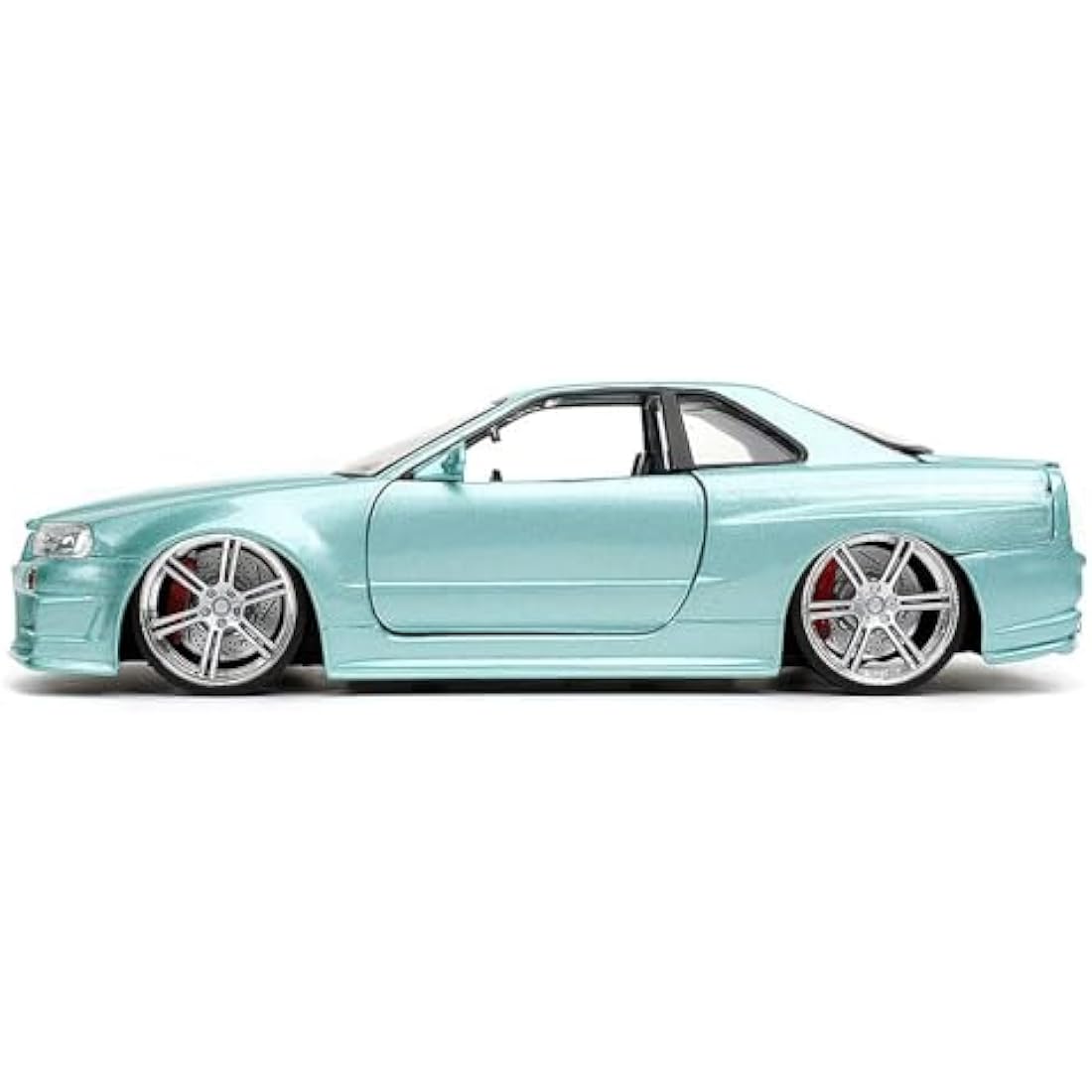 Jada Toys Nissan Skyline GT-R R34 Diecast Model Car – 1:24 Scale, Red