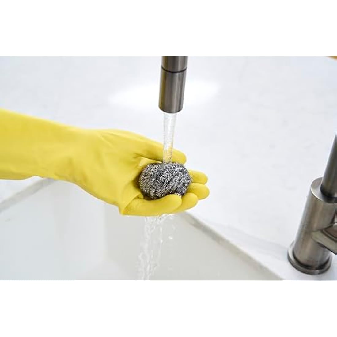 Spontex Stainless Steel Metal Scourers – Heavy Duty 48 Pack