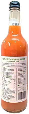 James White Organic Carrot and Apple Juice - Vegan & No Added Sugar - 6x750ml