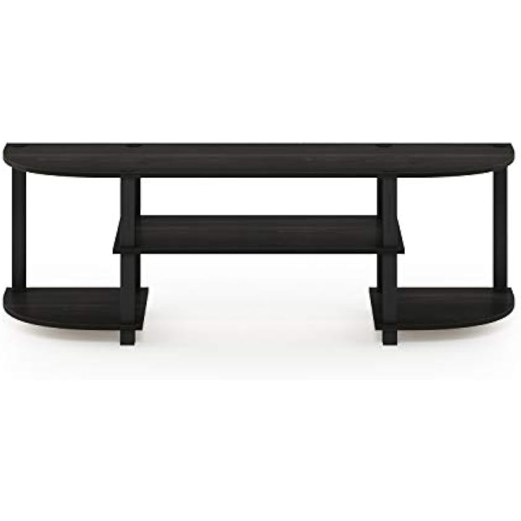 Furinno Wide TV Stand Entertainment Center for 55 Inch TV - Espresso