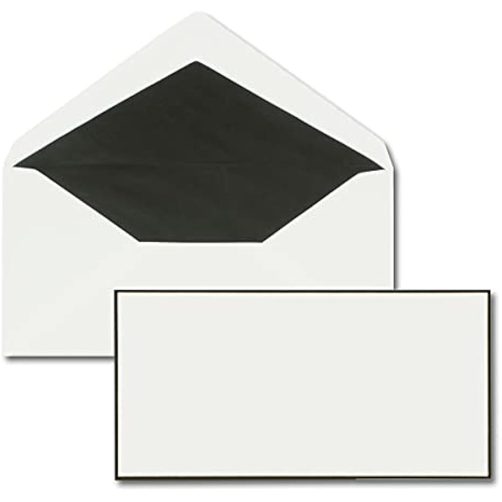 Neuser Papier Mourning Stationery Set | 100 DIN A4 Sheets & Envelopes
