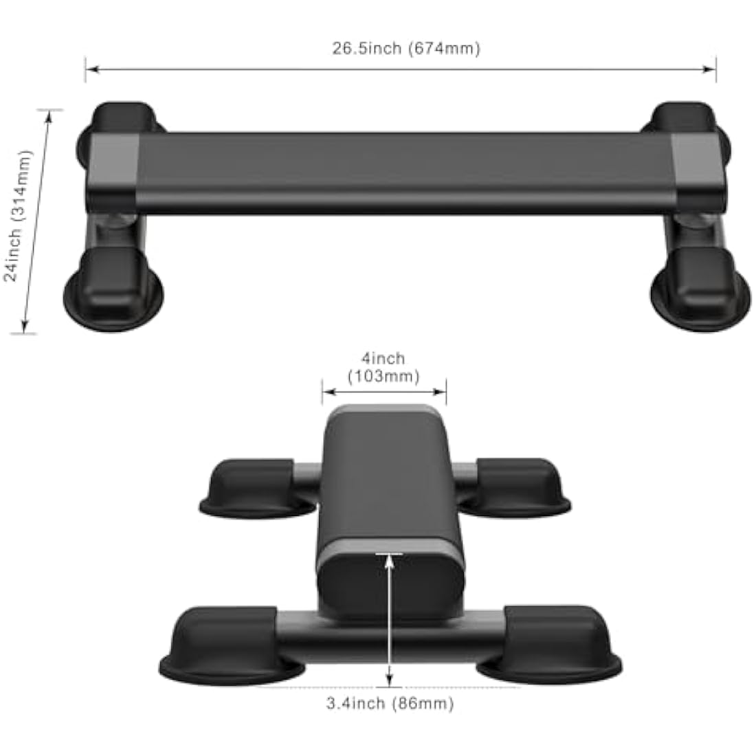 Kipika Calf Raise Bar – Heavy Duty Steel Standing Machine, 800lb Capacity