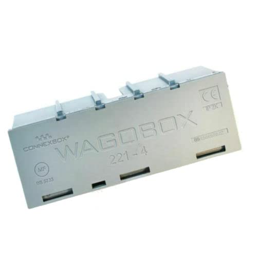 Wagobox 221-4 Electrical Junction Box for Wago Connectors – 10 Pack