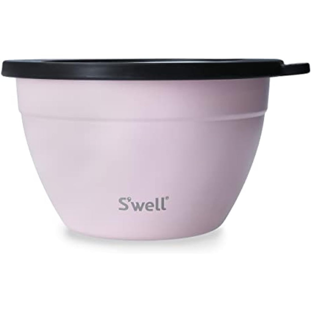 S'well Pink Topaz Stainless Steel Salad Bowl Kit - 1.9L Lunch Box