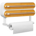 3-in-1 Magnetic Cling Film Dispenser & Paper Towel Holder