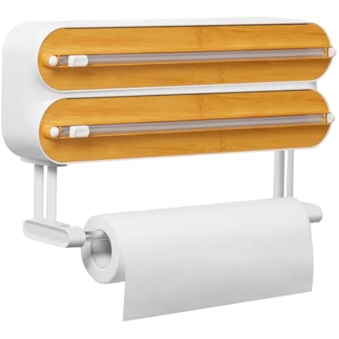 3-in-1 Magnetic Cling Film Dispenser & Paper Towel Holder