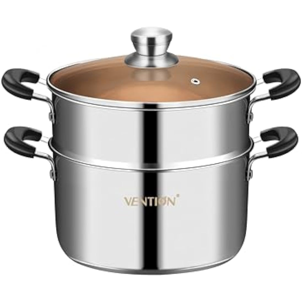 Vention 4.2L Stainless Steel Vegetable Steamer Pot for Induction Hob