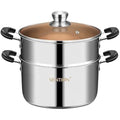 Vention 4.2L Stainless Steel Vegetable Steamer Pot for Induction Hob
