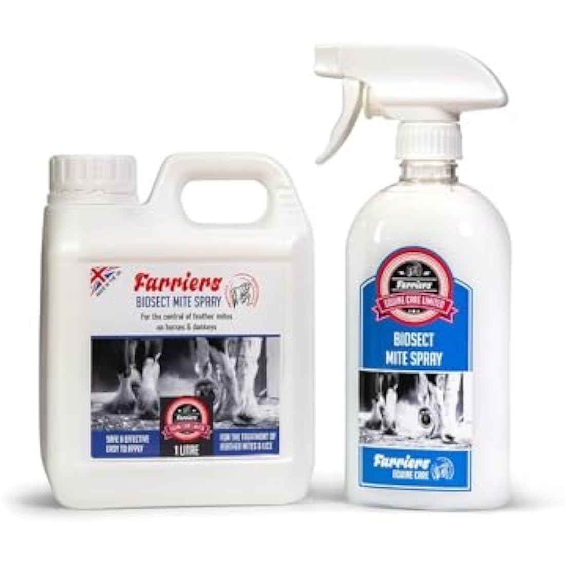 Farriers Equine Care Feather Mite Treatment for Horses – 1.5L Twin Pack