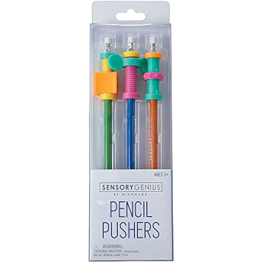 Mindware Sensory Genius Pencil Pushers - Fidget Toy Pencil Toppers
