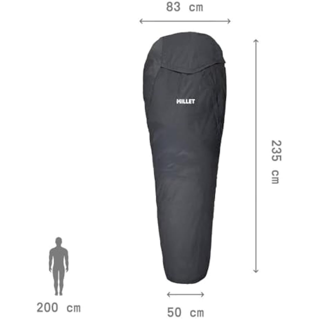 Millet Bivybag Waterproof Sleeping Bag Cover – Grey Ultralight