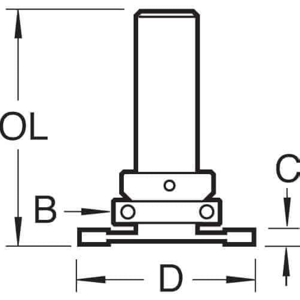 Trend Weatherseal Groover Router Bit | 1/2" Shank Tungsten Carbide