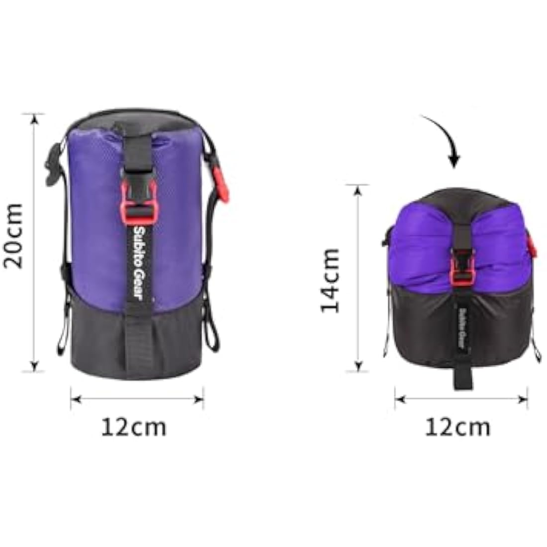 70D Nylon Compression Stuff Sack for Camping & Hiking