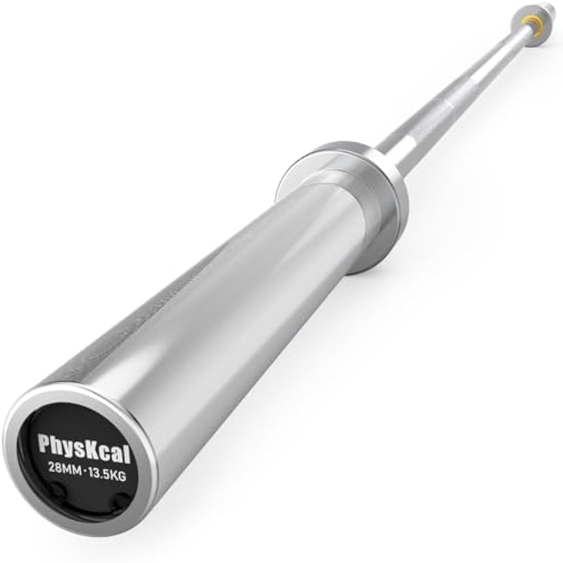 PhysKcal Olympic EZ Curl Bar | 4ft-6ft Steel Barbell for 2" Weight Plates