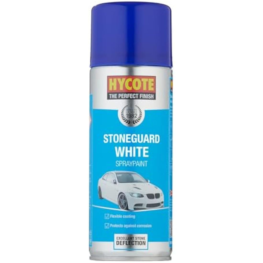 Hycote Stone Guard White Aerosol Paint – Anti-Corrosion Car Spray 400ml