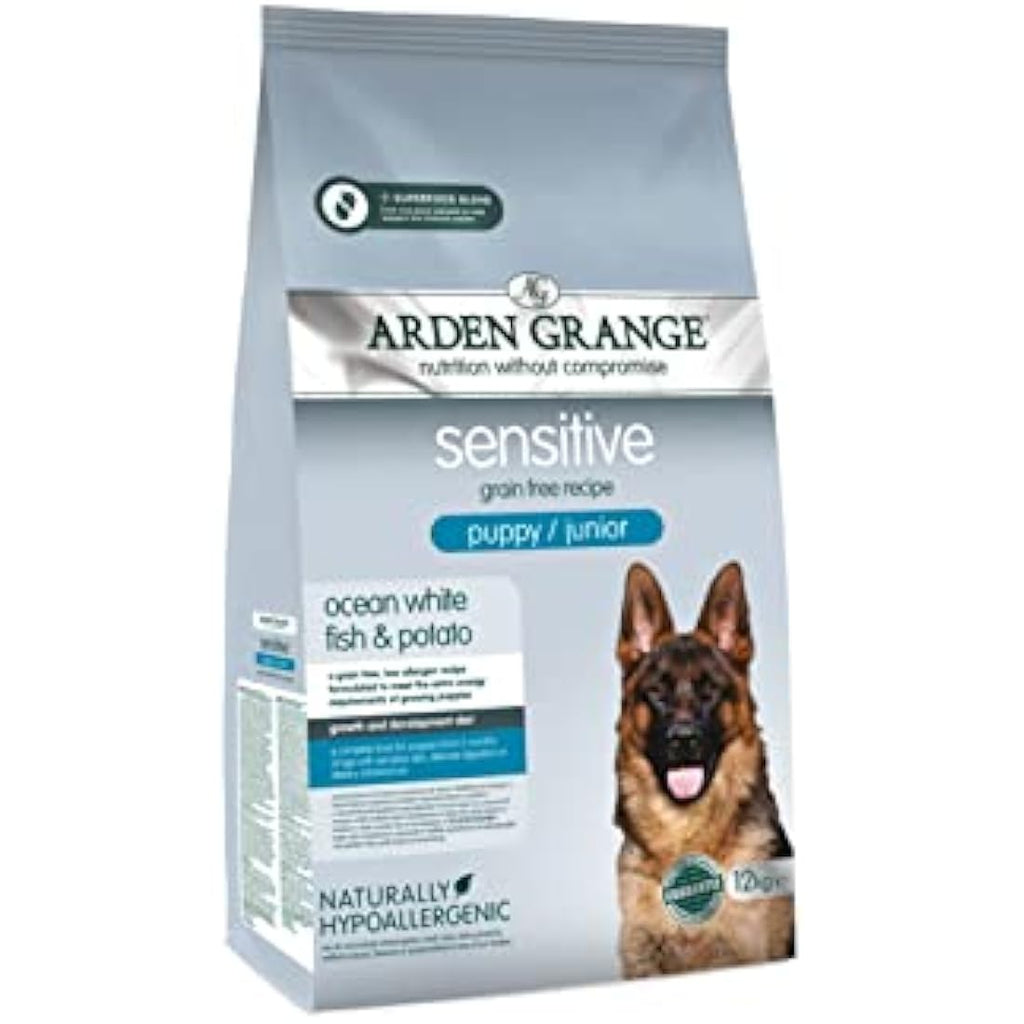 Arden Grange Sensitive Puppy Grain Free Dog Food - White Fish - 12kg