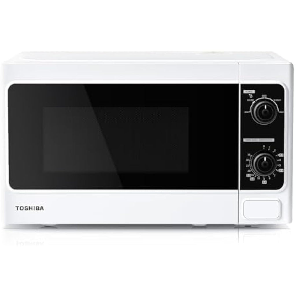 Toshiba 20L Compact Microwave | 800W Solo Oven with 5 Power Levels - White