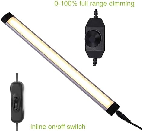 AIBOO Under Cabinet LED Light Bar Kit | Dimmable Warm White - 8 Panels
