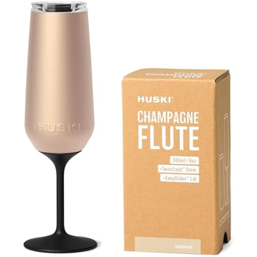 Huski Champagne Flute – 240ml Insulated Stainless Steel Tumbler
