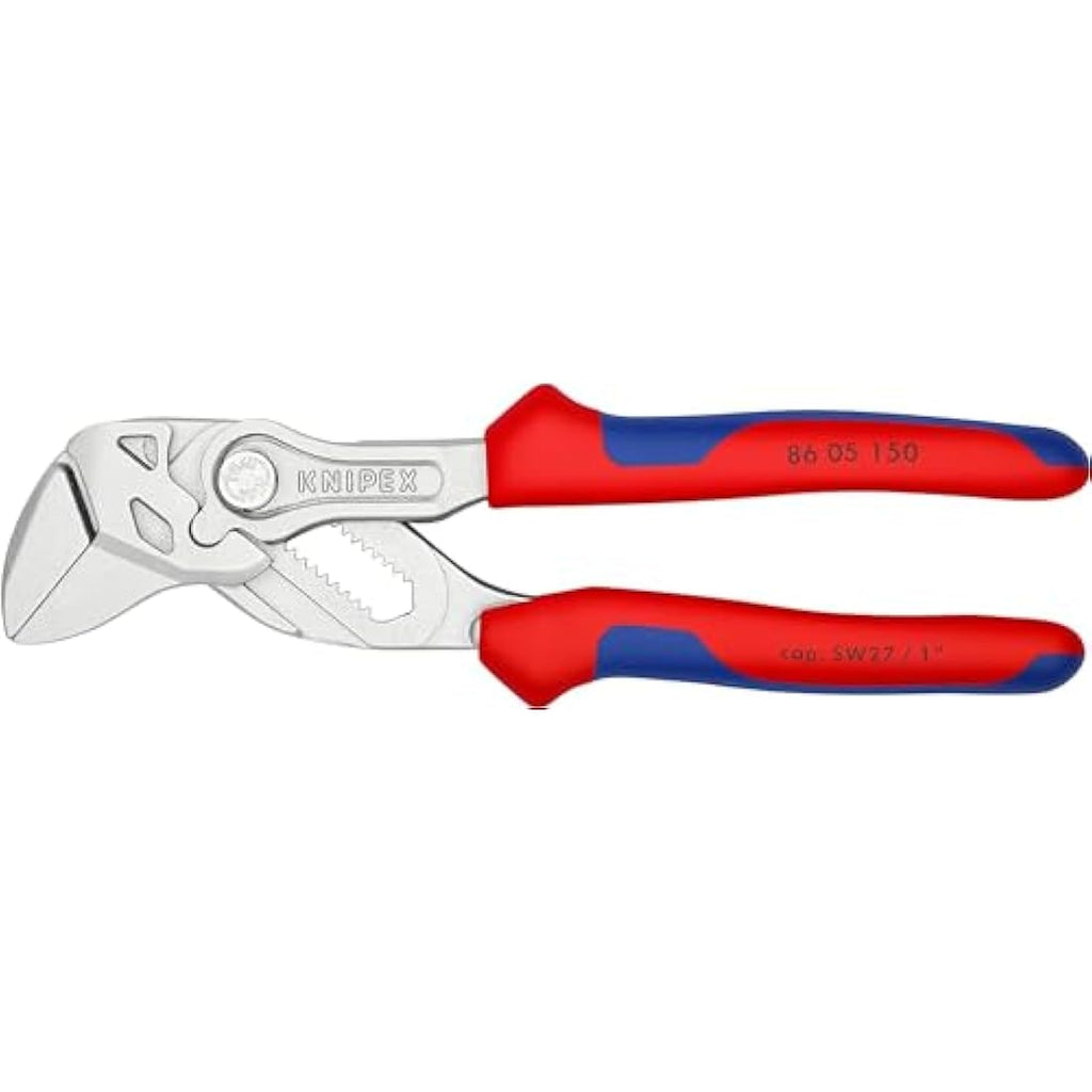 Knipex 150mm Pliers Wrench – Chrome-Plated with Multi-Component Grip