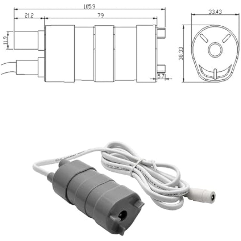 12V Submersible Water Pump – High Flow for Camper Caravan
