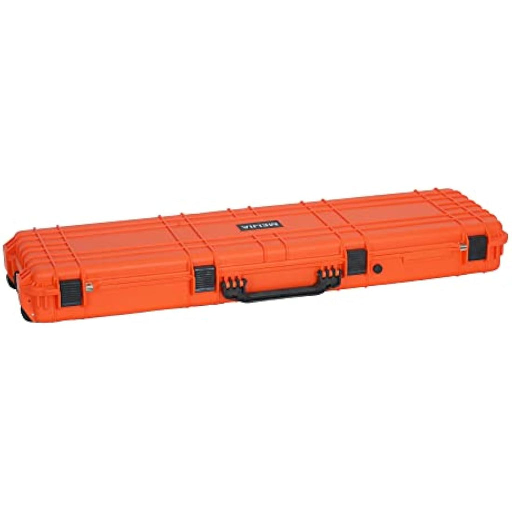 MEIJIA Waterproof Rolling Rifle Case with Customizable Foam – 38 Inch