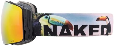 NAKED Optics Ski & Snowboard Goggles - Storm Tucan with Extra Lens