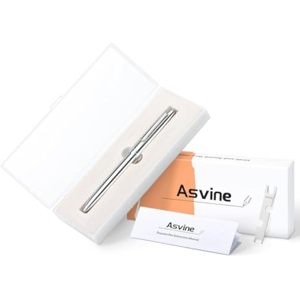 Asvine J16 Titanium Fountain Pen | Extra Fine Jowo Nib Piston Filler