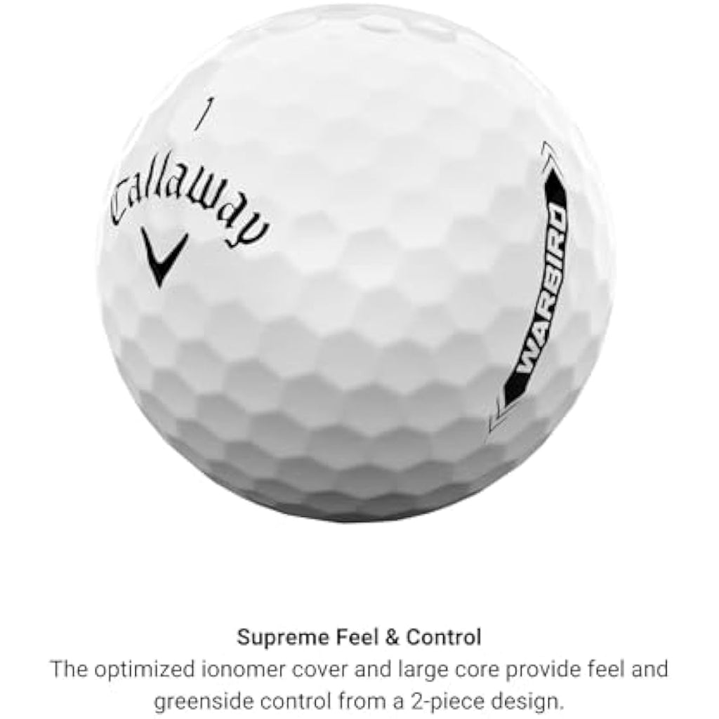 Callaway Warbird Golf Balls – High Launch Distance 2-Piece Pack