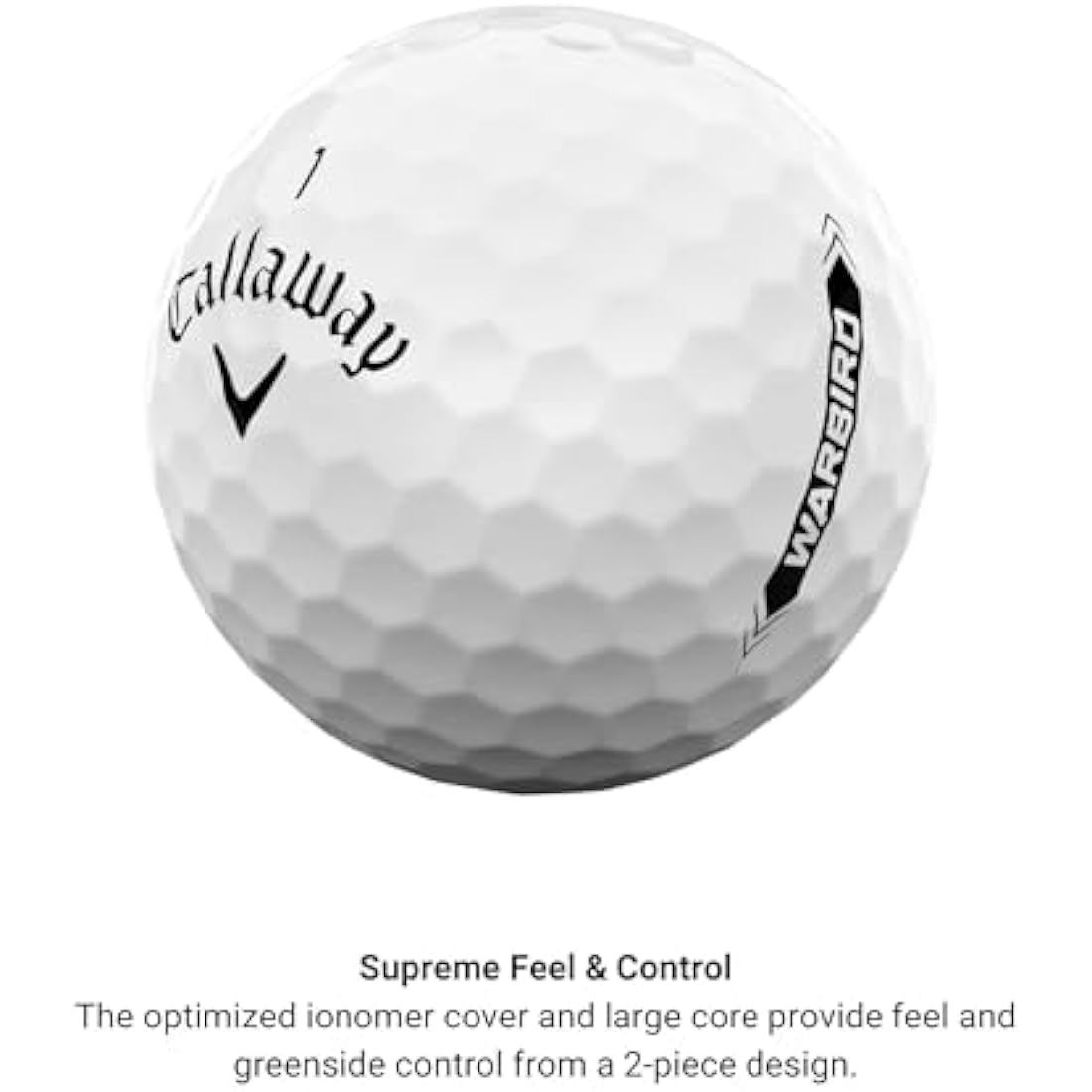 Callaway Warbird Golf Balls – High Launch Distance 2-Piece Pack