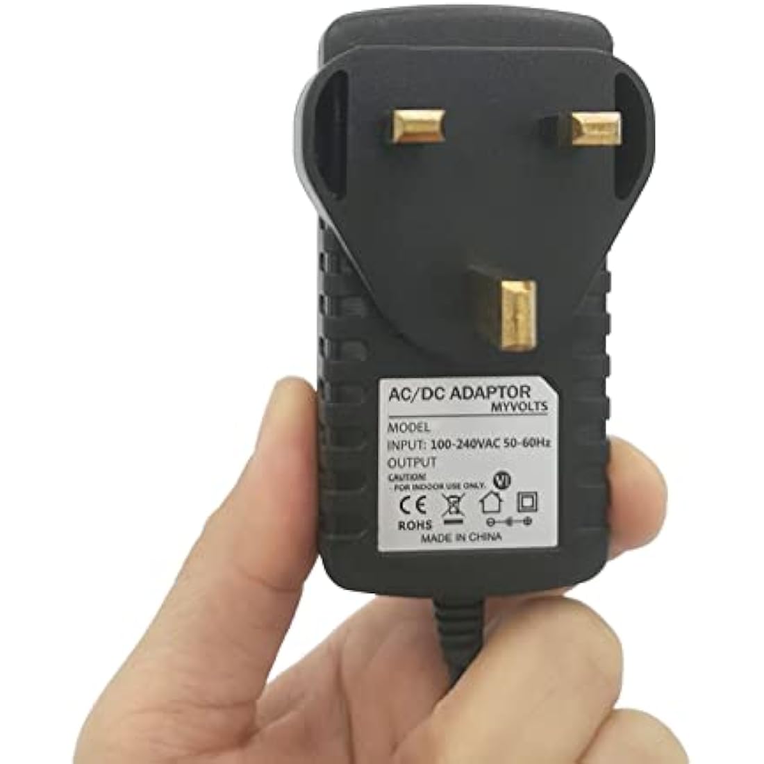 MyVolts 12V Power Supply Adaptor for Roland E-38 Keyboard | UK Plug