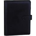 HAUTOCO A5 PU Leather 6 Ring Binder Notebook Refillable Organiser – Black