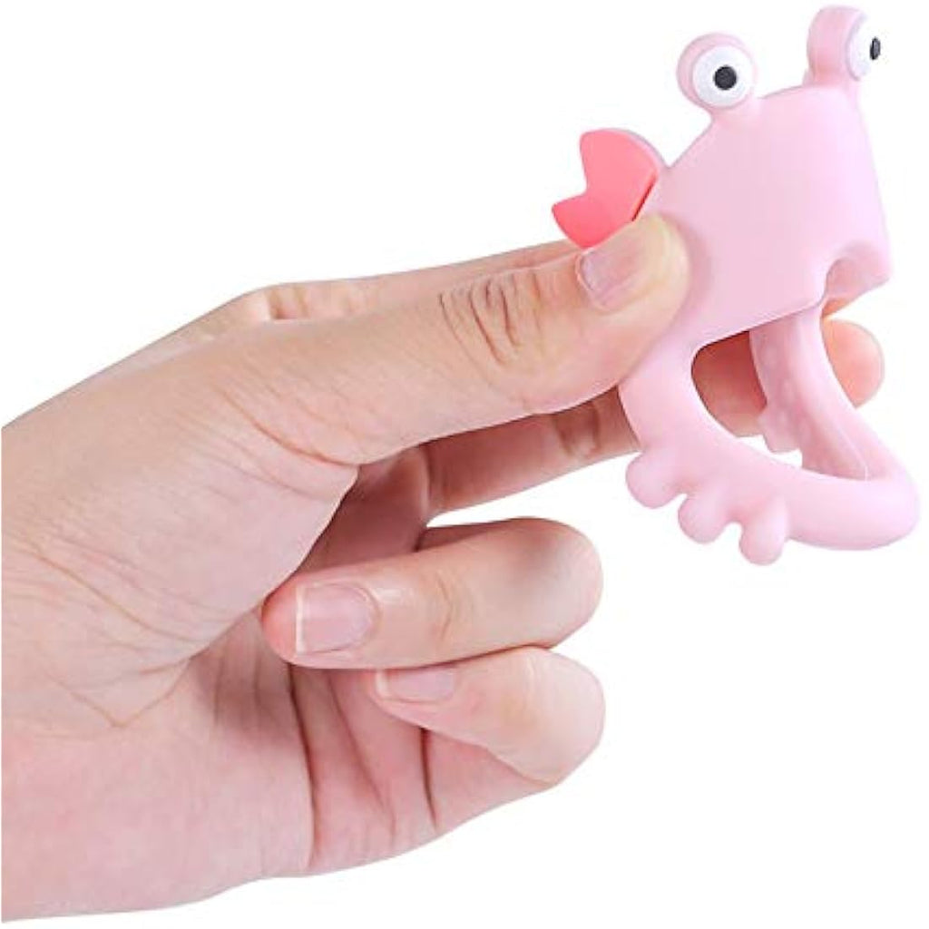 PREMYO Silicone Baby Teething Toy – BPA-Free Crab Teether for Sore Gums