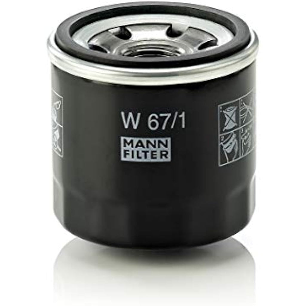 MANN-FILTER W 67/1 Oil Filter for Cars and Transporters – M20x1.5