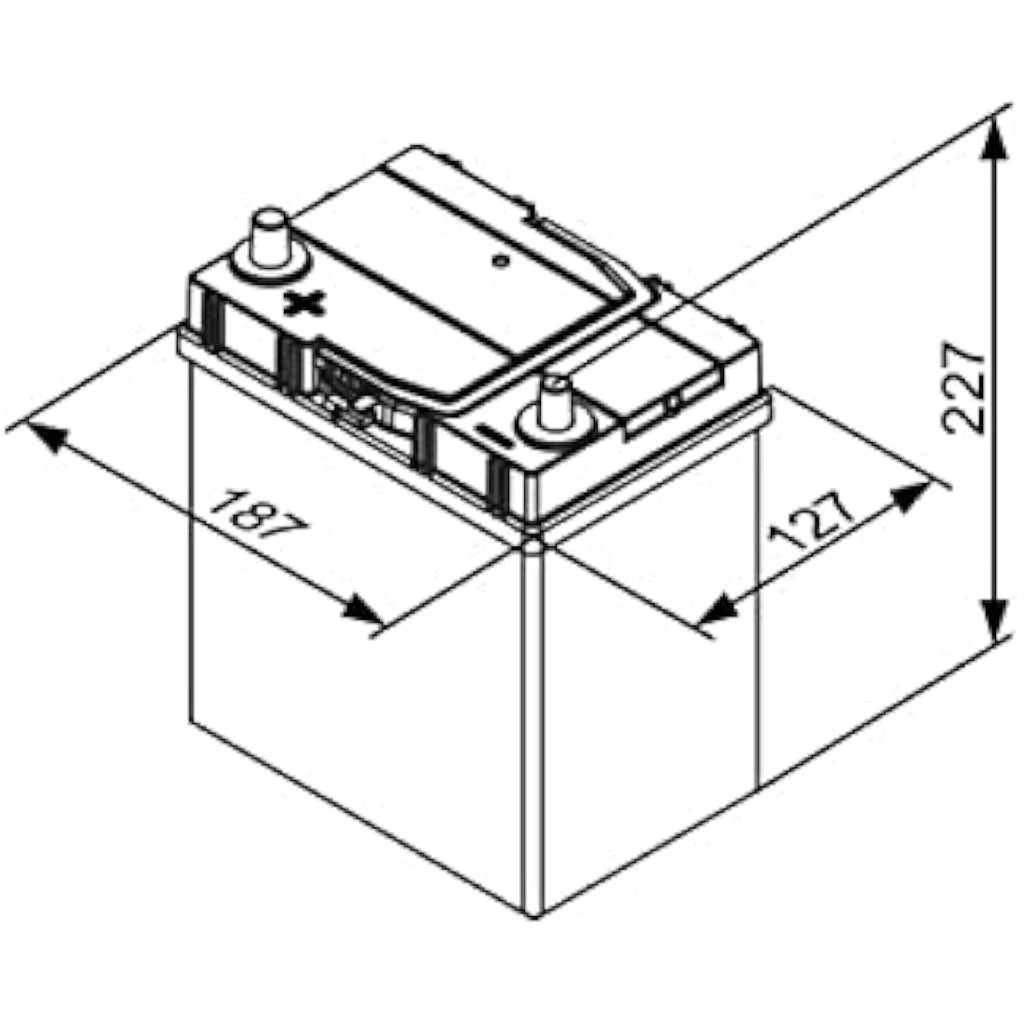 Bosch S4019 Car Battery | 40Ah 330A Lead-Acid Maintenance-Free