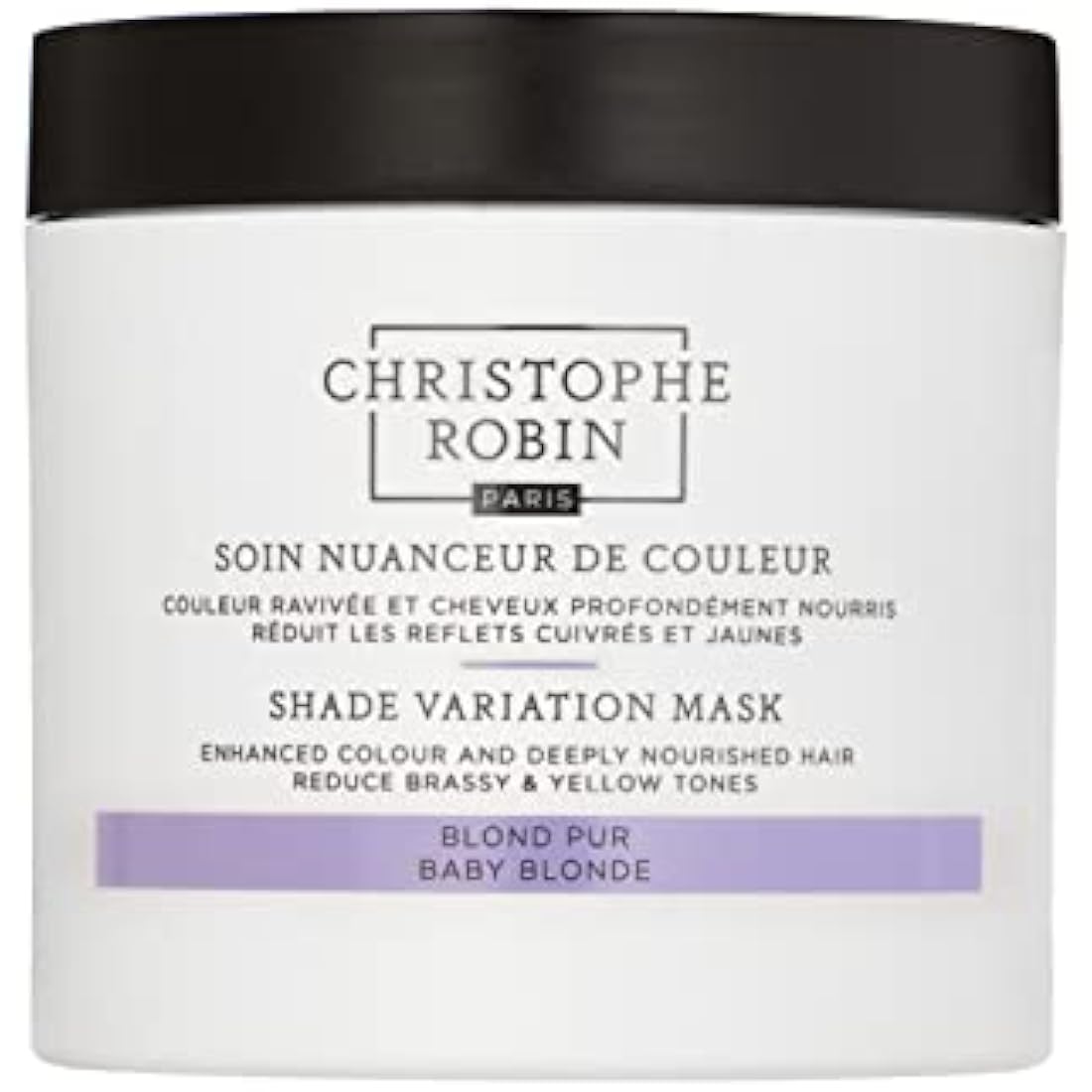 Christophe Robin Baby Blond Shade Variation Mask – Color Reviving Treatment