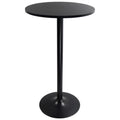 KKTONER Round Bar Table - 60cm MDF Top Cocktail Pub Bistro Table