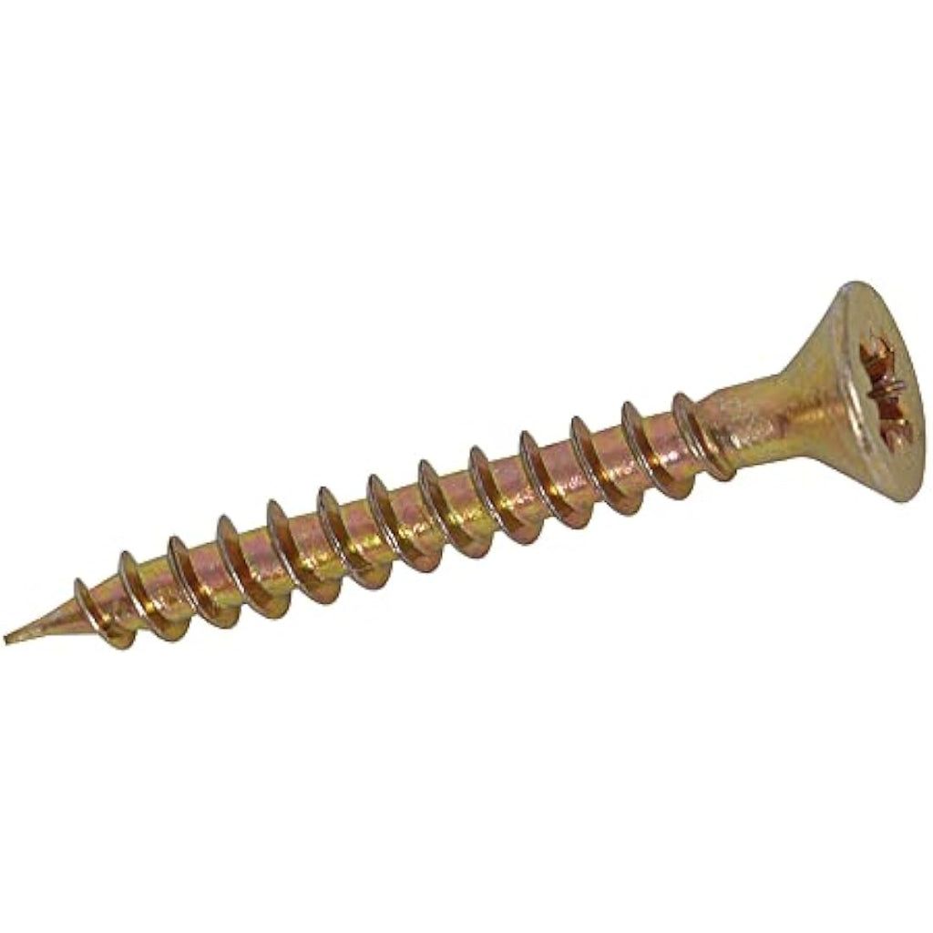 Fixman Goldstar Countersink Screws - Yellow Zinc Passivated - 3400 Piece
