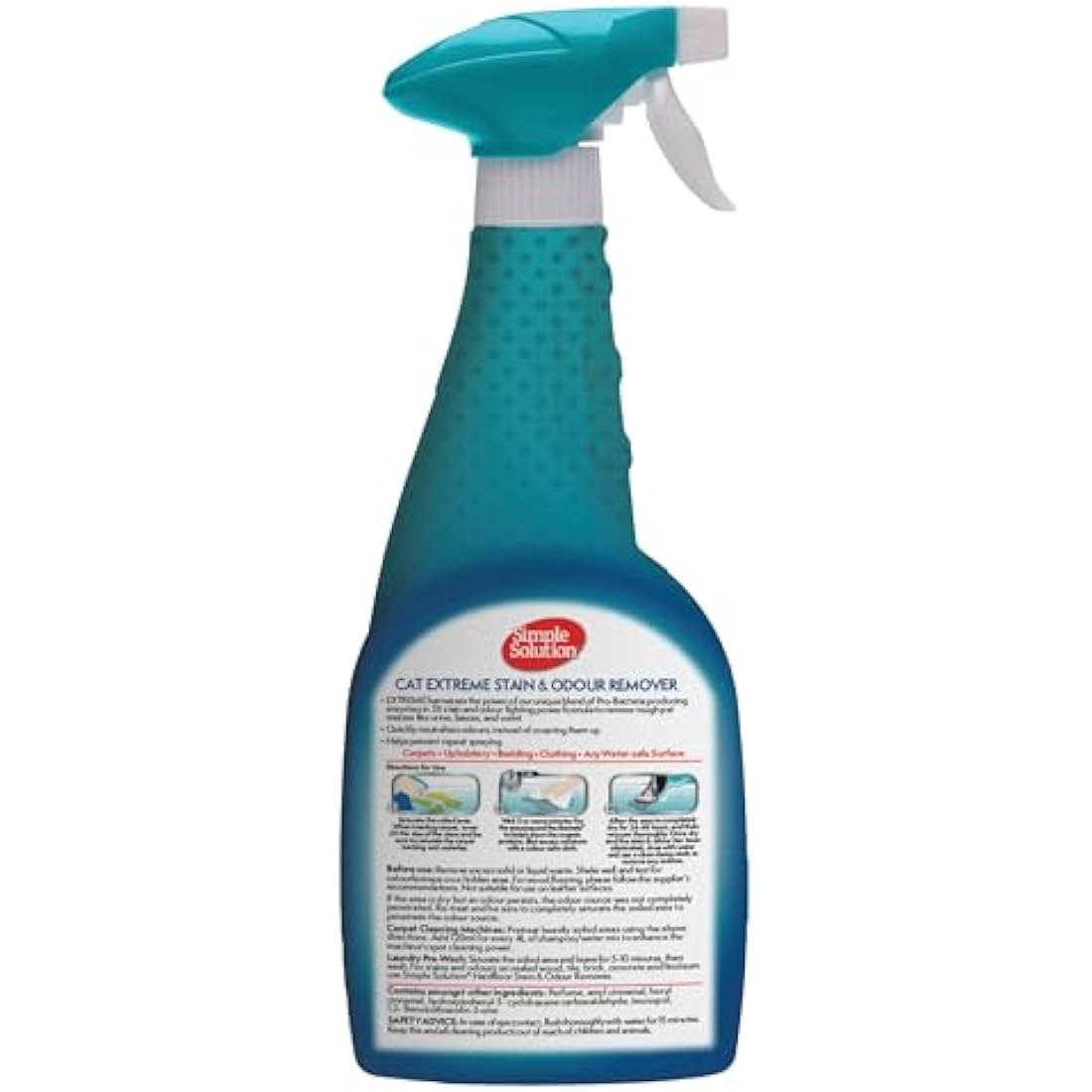 Simple Solution Extreme Cat Stain & Odour Remover – 500ml Enzymatic Cleaner