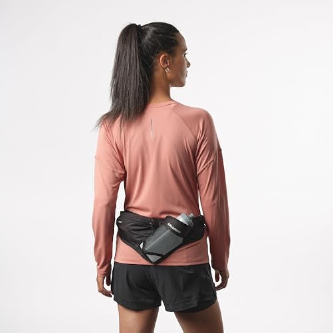 Salomon Hydration Belt with 3D Bottle - Unisex Running & Hiking - Black