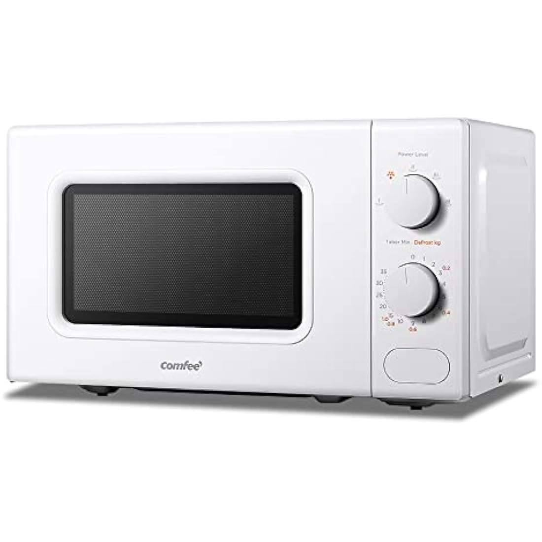 COMFEE' 700W 20L Compact Microwave Oven | Quick Defrost - White