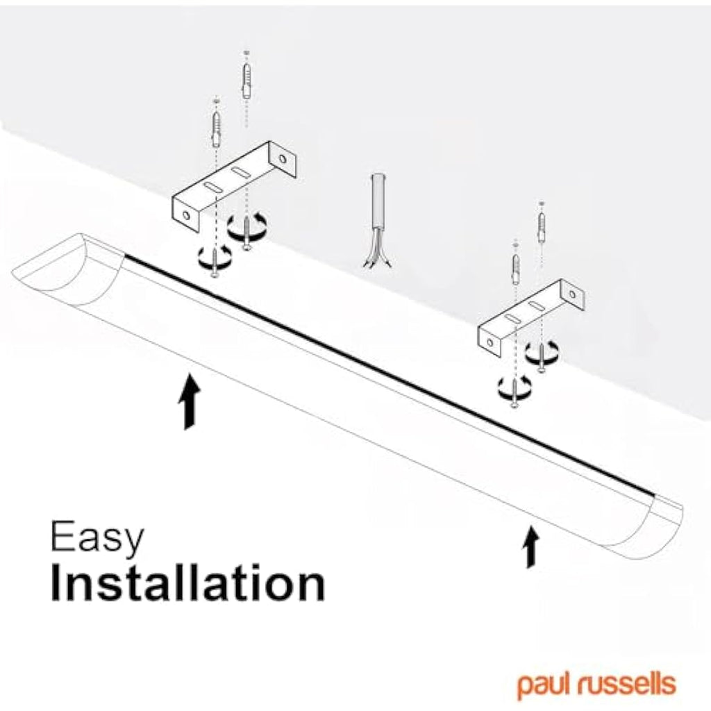 Paul Russells 6ft LED Batten Light | 60W 6600LM 4000K Cool White Tube