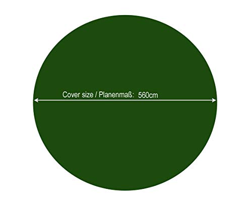Quick Star Round Winter Pool Cover 180g/m² - Green Tarpaulin for 500cm Pool