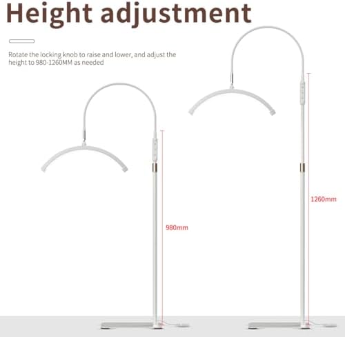Jolof Store Half Moon Lash Light - 360° Rotating LED Beauty Floor Lamp