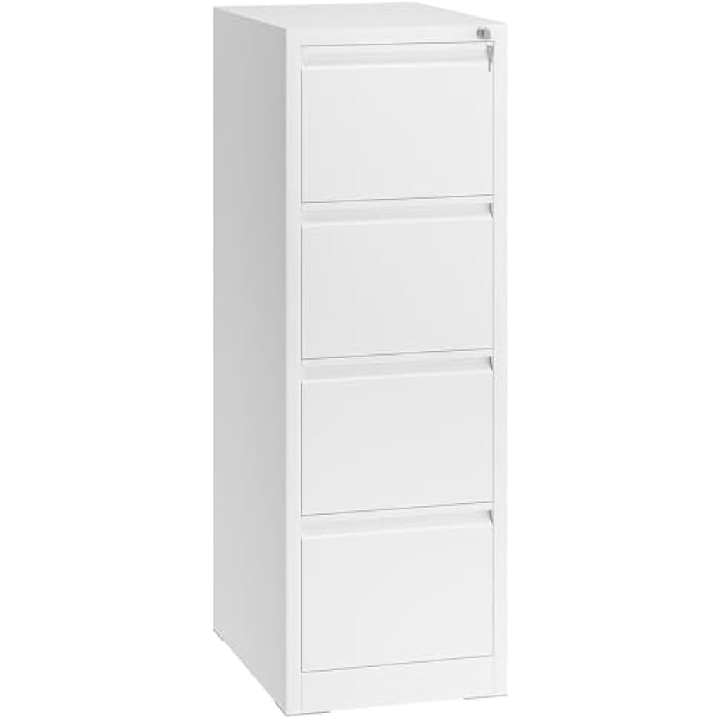 YITAHOME 4-Drawer Metal Filing Cabinet | Lockable Rolling Office Storage
