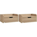 Jolof Store Floating Nightstand Set of 2 - Wall Mounted Bedside Table