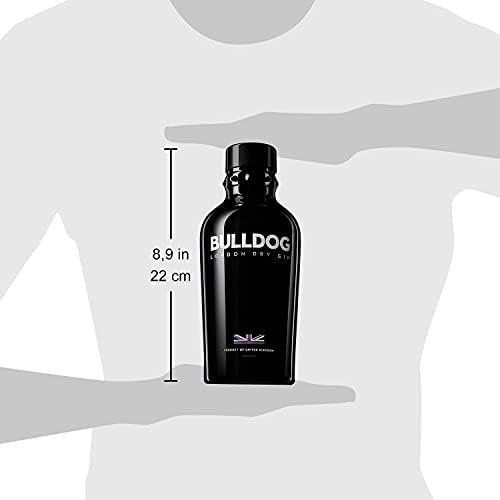BULLDOG London Dry Gin – Premium Smooth Spirit with Exotic Botanicals, 70cl